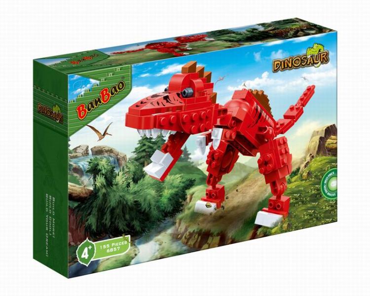 BANBAO 6857 Конструктор Banbao (Банбао) "Динозавр", 155 деталей