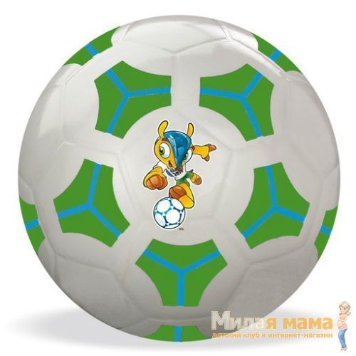 Mondo 01/027 Мяч World Cup, 23 см, зелено-голубой узор