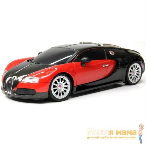 KidzTech 89101 Радиоуправляемый автомобиль Bugatti 16.4 Grand Sport, 1:26, красно-черный