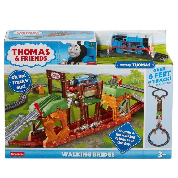 Mattel GHK84 Thomas&Friends Железная дорога Мост с переправой с моторизованным паровозиком Томасом 