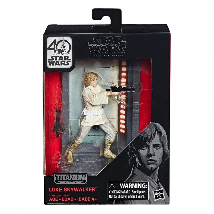 Hasbro C1858 Star Wars Коллекционная литая фигурка Звездные Войны: Titanium, Люк Скайуокер, 15 см