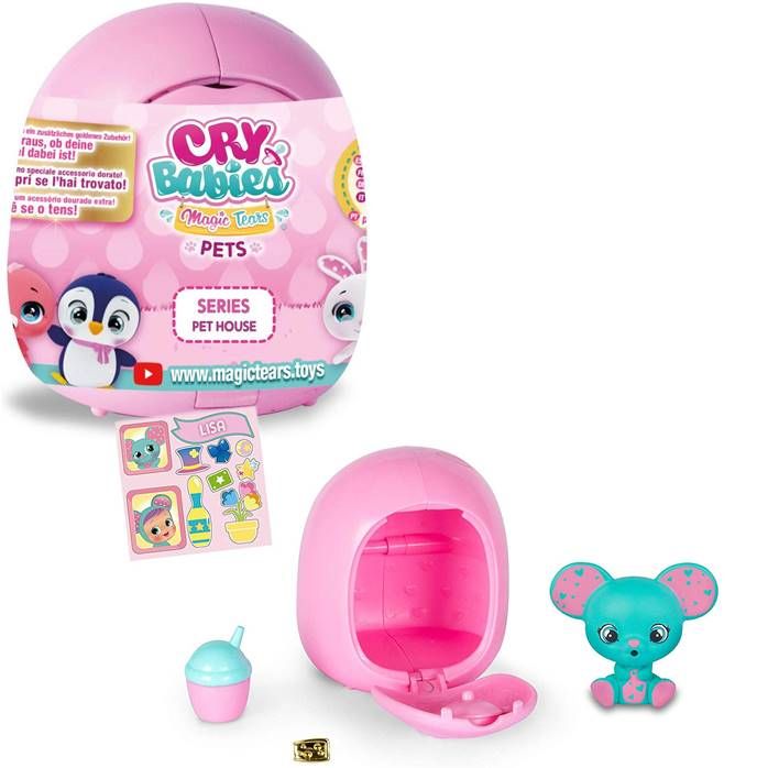 IMC Toys 91085/97971 Cry Babies Magic Tears Pets Плачущие питомцы с аксессуарами, в капсулах