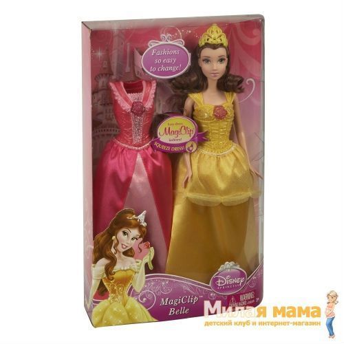 Mattel X9359 Кукла Принцесса Disney с дополнительным нарядом, Белль