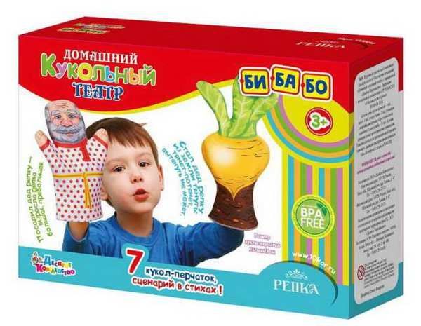 Десятое королевство 03664ДК Театр кукольный домашний "Репка" (7 кукол-перчаток) Десятое королевство 03664ДК Театр кукольный домашний "Репка" (7 кукол-перчаток)