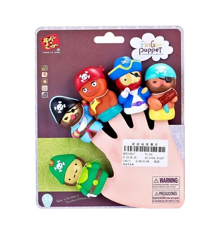 TANG LE XING TL-06(TL-24) -SBM Пальчиковый театр. Пираты. 5 фигурок на блистере
