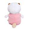 BUDI BASA LB-019 Мягкая игрушка Кошечка Ли-Ли BABY в розовом комбинезоне с клубничкой, 20 см
