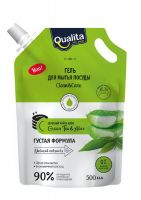 QUALITA 11529-КК Средство для мытья посуды QUALITA GREEN TEA&amp;ALOE сменный блок 500мл