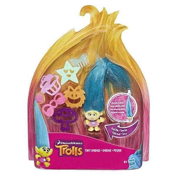 Hasbro C1300 Тролли с супер длинными поднимающимися волосами, Смидж