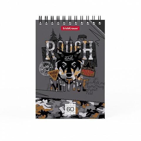 ErichKrause 49671ЕК Блокнот на спирали ErichKrause Rough Native, А6, 60 листов, клетка ErichKrause 49671ЕК Блокнот на спирали ErichKrause Rough Native, А6, 60 листов, клетка