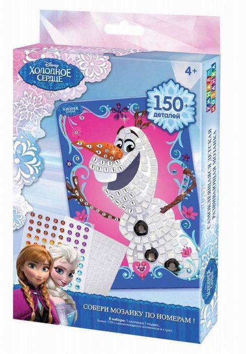 Orb Factory 00430 Disney Холодное сердце Мозаика, снеговик Олаф, 150 дет.