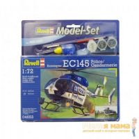 Revell 64653 Сборная модель вертолета EC145 Polizei/Gendarme с клеем и красками в наборе