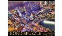 Konigspuzzle АЛК1000-6480 Пазлы Ночной Лас-Вегас, 1000 элементов