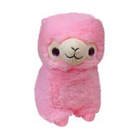 Мягкая игрушка Keel toys лама, 22 см, розовая