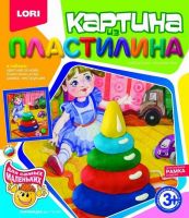 Картина из пластилина Пирамидка