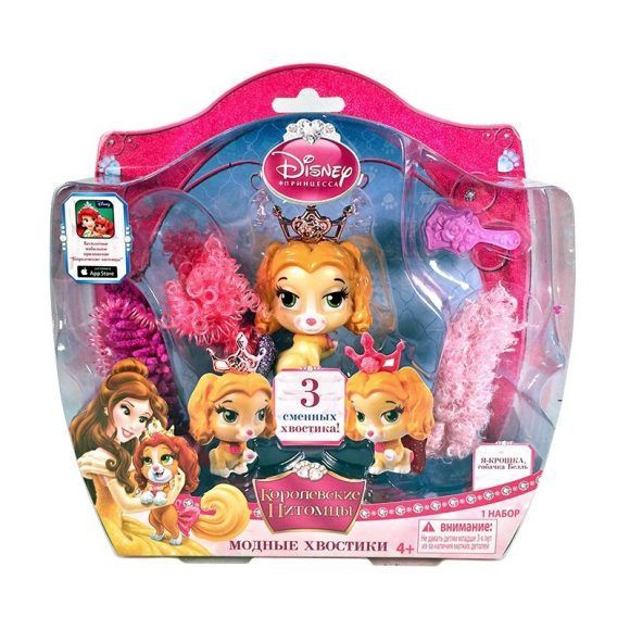 Palace Pets 20729 Питомец Белль Модные хвостики Собачка Крошка, с аксессуарами (3 сменных хвостика)