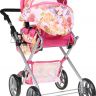 Melobo K0104 Коляска для куклы с переноской и сумкой в комплекте, 76,5х44х83 см