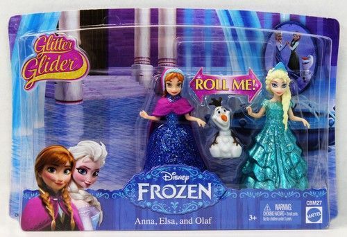 Mattel CMB27 Куклы Танцующие принцессы Анна и Эльза в блестящих платьях, 10 см
