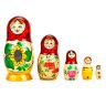 Десятое королевство 02713ДК Матрёшка деревянная "Подсолнухи" (5 в 1)