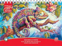 ErichKrause 44995EK Альбом для рисования на спирали ArtBerryХамелеон, А4, 20 листов, микроперфорация, спираль по широкой стороне