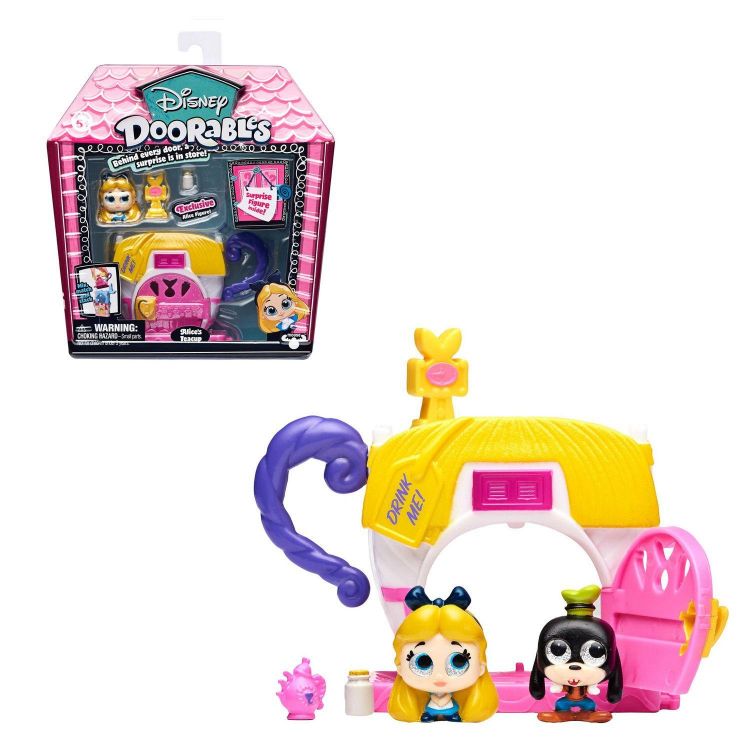 Moose 69412 Disney Doorables S1 Игровой набор с 2 фигурками, Алиса в стране чудес