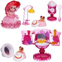 EMCO 1140/розовый Игровой набор EMCO Cupcake Surprise "Мороженое - Туалетный столик" с куклой - капкейк и питомцем, розовый