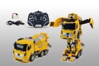 Solmar Pte Ltd Т11022 1toy робот на р/у, трансформируется в бетономешалку, со светом и звуком,   38см, коробка