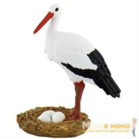 Bullyland 62309 Фигурка Аист на гнезде, 7 см