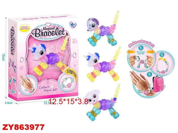 JUNFA ZY863977 Браслеты волшебные Jewelry pets, в коробке, 12,5х15х3,8 см.