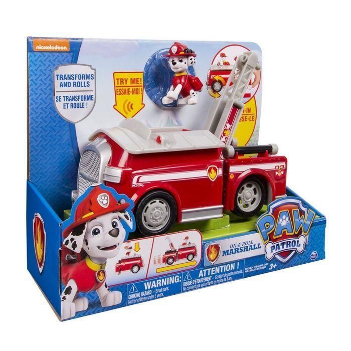 Paw Patrol 16603 Щенячий патруль Большой автомобиль спасателей со звуком, пожарная машина