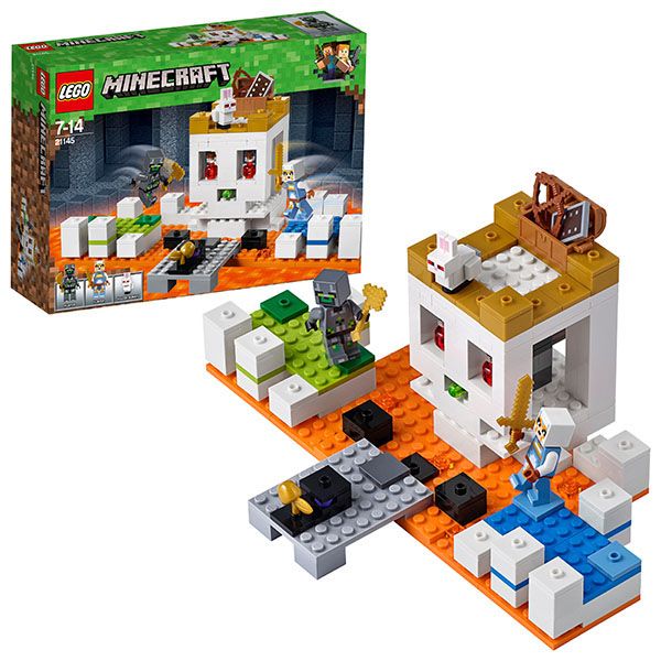 Lego Minecraft 21145 Конструктор Лего Майнкрафт Арена-череп, 198 деталей