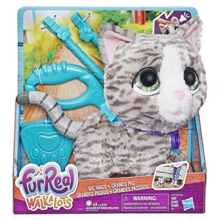 Hasbro E4781 FurRealFrends Большой питомец на поводке, кошка