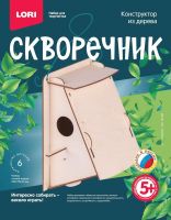 LORI Фн-021 Набор для творчества LORI Конструктор из дерева Скворечник Лесной домик
