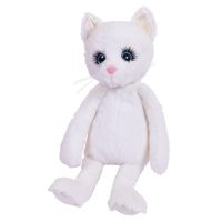 ABtoys (АБтойс) M5126 Реснички. Кошечка белая 20 см, игрушка мягкая