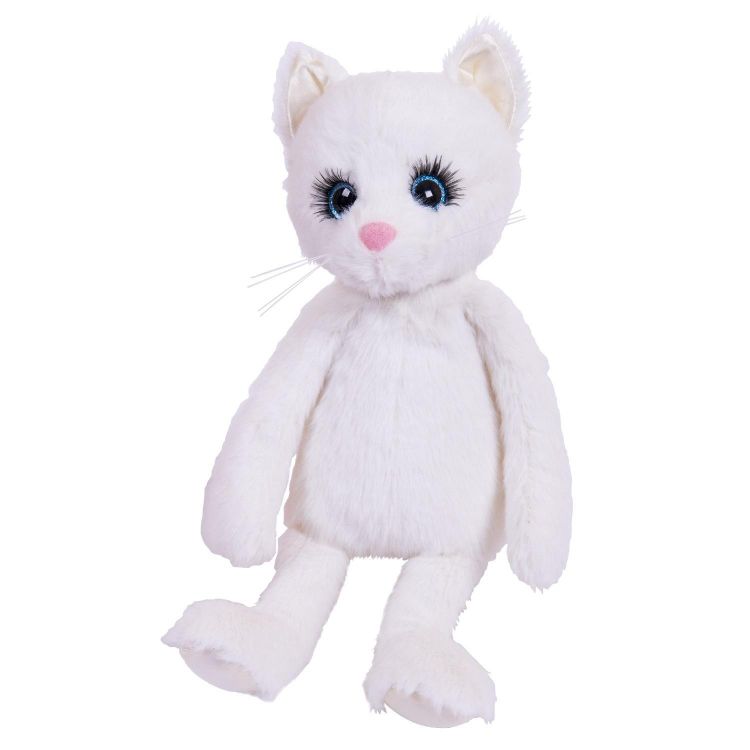 ABtoys (АБтойс) M5126 Реснички. Кошечка белая 20 см, игрушка мягкая