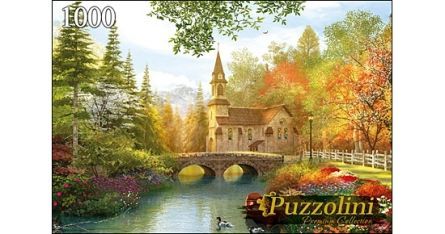 Puzzolini 7741 Пазл Доминик Дэвисон Осенний парк, 1000 элементов