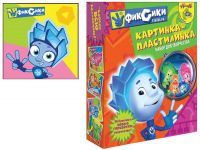 CENTRUM 84217 Набор для творчества CENTRUM Картинка-пластилинка "Фиксики" (Нолик) размер 22,5Х5Х18,5см