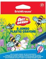 ArtBerry 33113AB-no Мелки пластиковые толстые Artberry Jumbo 8цв./короб с европодвесом