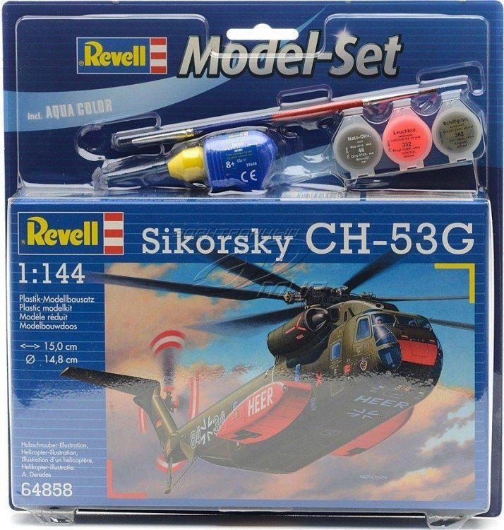 Revell 64858 Подарочный набор с вертолетом Sikorsky CH-53G