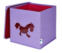 Store it 752002 Контейнер для хранения с крышкой и прозрачным окном Пони, 30х30х30 см