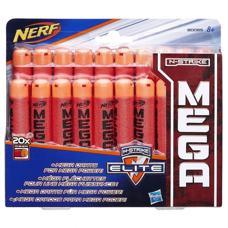 Hasbro B0085 Патроны для бластеров NERF Mega - N-Strike Elite, 20 шт.