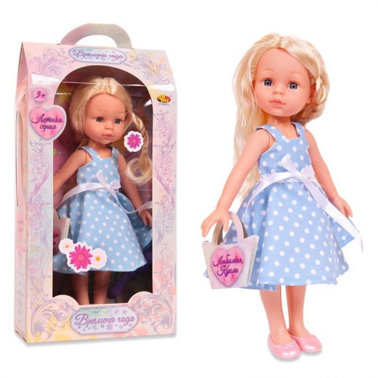 ABtoys (АБтойс) PT-00511/w(2) Кукла ABtoys Времена года (голубое платье), 30 см