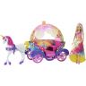 Mattel DPY38 Игровой набор Барби «Радужная карета и кукла» 