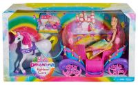 Mattel DPY38 Игровой набор Барби «Радужная карета и кукла» 