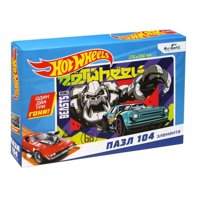 ORIGAMI 07071 Пазл ORIGAMI Hot Wheels Мотор-зверь 104 элемента