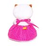 BUDI BASA LB-021 Мягкая игрушка Кошечка Ли-Ли BABY в розовом сарафане с арбузиком, 20 см