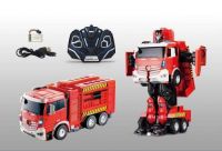 Solmar Pte Ltd Т11023 1toy робот на р/у, трансформируется в пожарную машину, со светом и звуком,   38см, коробка