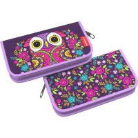 ErichKrause 46257ЕК Пенал-книжка ErichKrause 110x205x25мм Flower Owl без наполнения