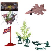 ABtoys (АБтойс) PT-01545 Игровой набор Abtoys Боевая сила 9 предметов (самолет, солдатики, аксессуары)