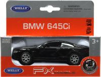 Welly 42353 Модель машины BMW 645CI, черная, 1:34-39