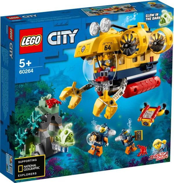 LEGO (Лего) 60264-L Конструктор LEGO CITY Oceans Океан: исследовательская подводная лодка LEGO (Лего) 60264-L Конструктор LEGO CITY Oceans Океан: исследовательская подводная лодка